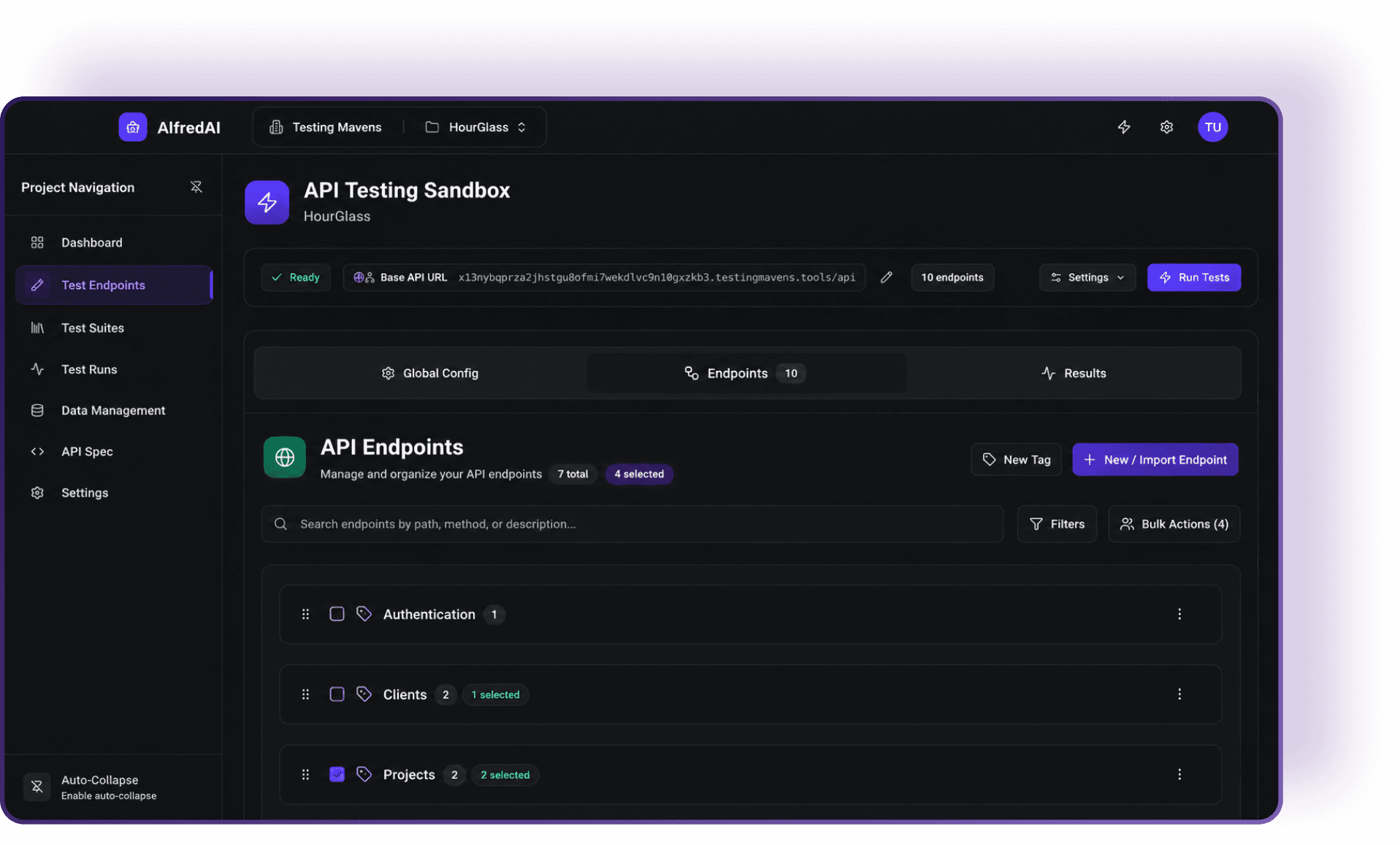 AlfredAI API testing intelligence